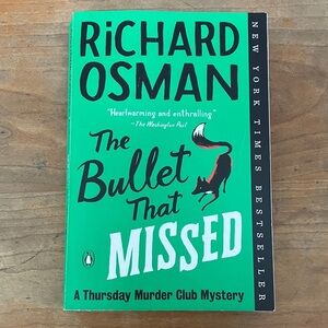 The Bullet That Missed Book - Richard Osman softcover w/ reading club questions